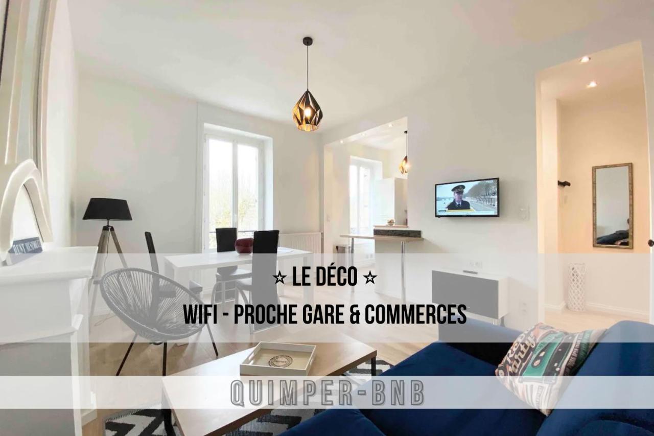 Le Deco - Confort - Wifi - Luminosite - Entre Gare Et Centre Quimper Esterno foto